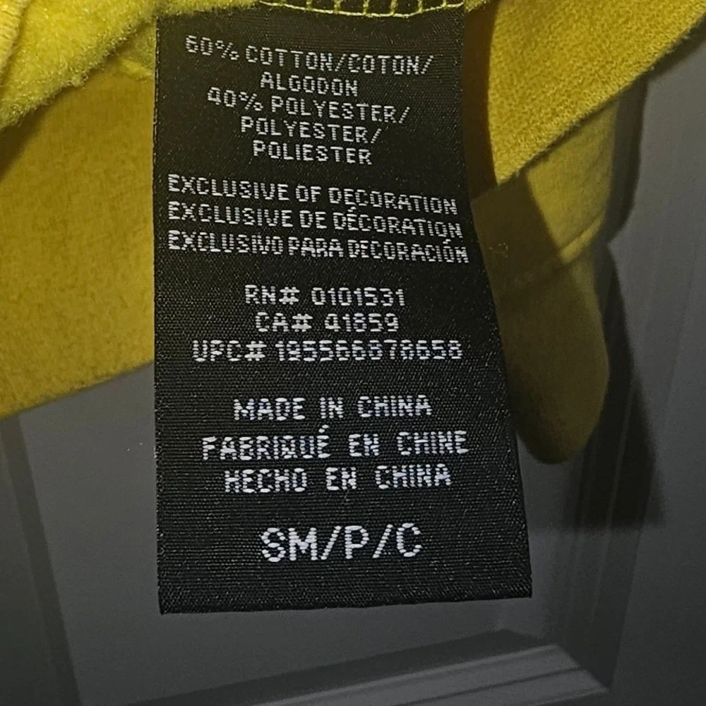 Pokemon Pikachu Boys Yellow Full Zip Hoodie 3D Ears Graphic Sweatshirt Sz Small - Picture 4 of 6
